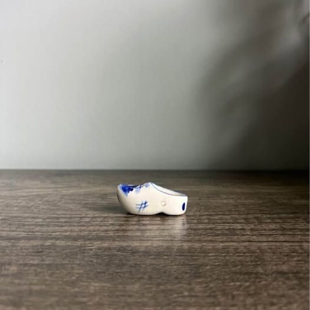 Vintage Mini Blue and White Delft Shoe
